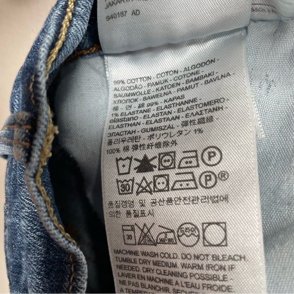 Levi's 505 Straight Leg Jeans  Sleek Blue Size 29 - Picture 3 of 11